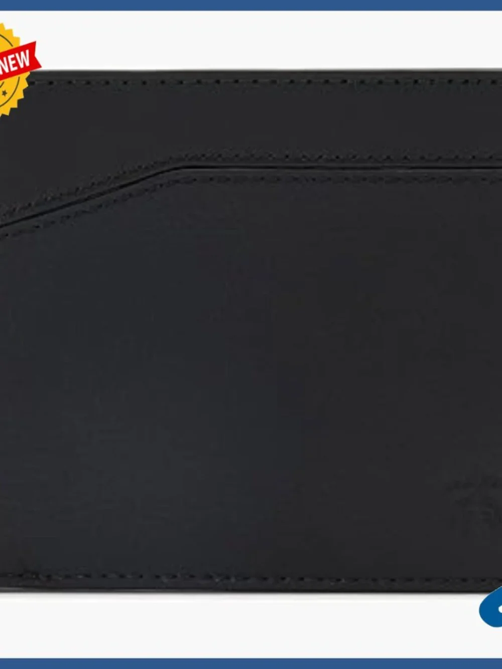 Genuine Leather Bi-Fold Wallet with RFID Protection and 8 Card Slots